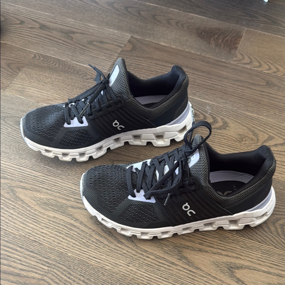 On Running Black Athletic Shoes